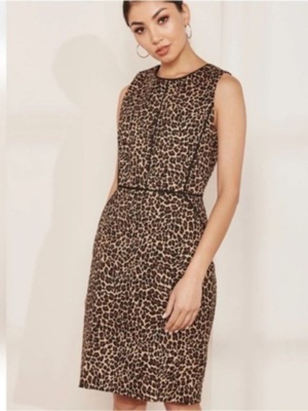 J. Crew Women’s Leopard Print Sleeveless Midi Dress Size 4